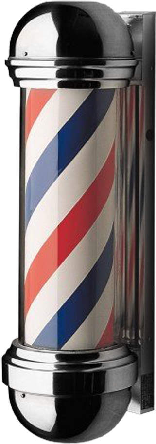 Barber Pole - Barber Shop Pole (660x1024), Png Download