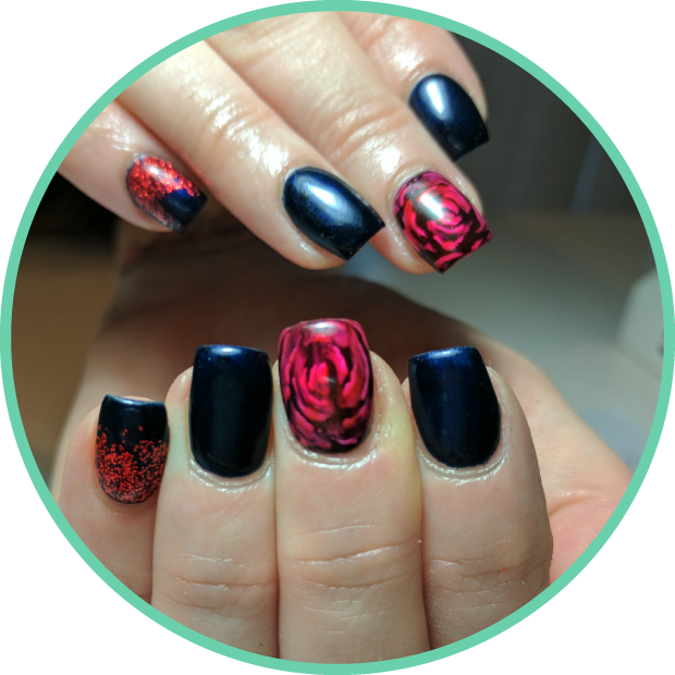 Portfolio - Black Cherry Nails (620x620), Png Download