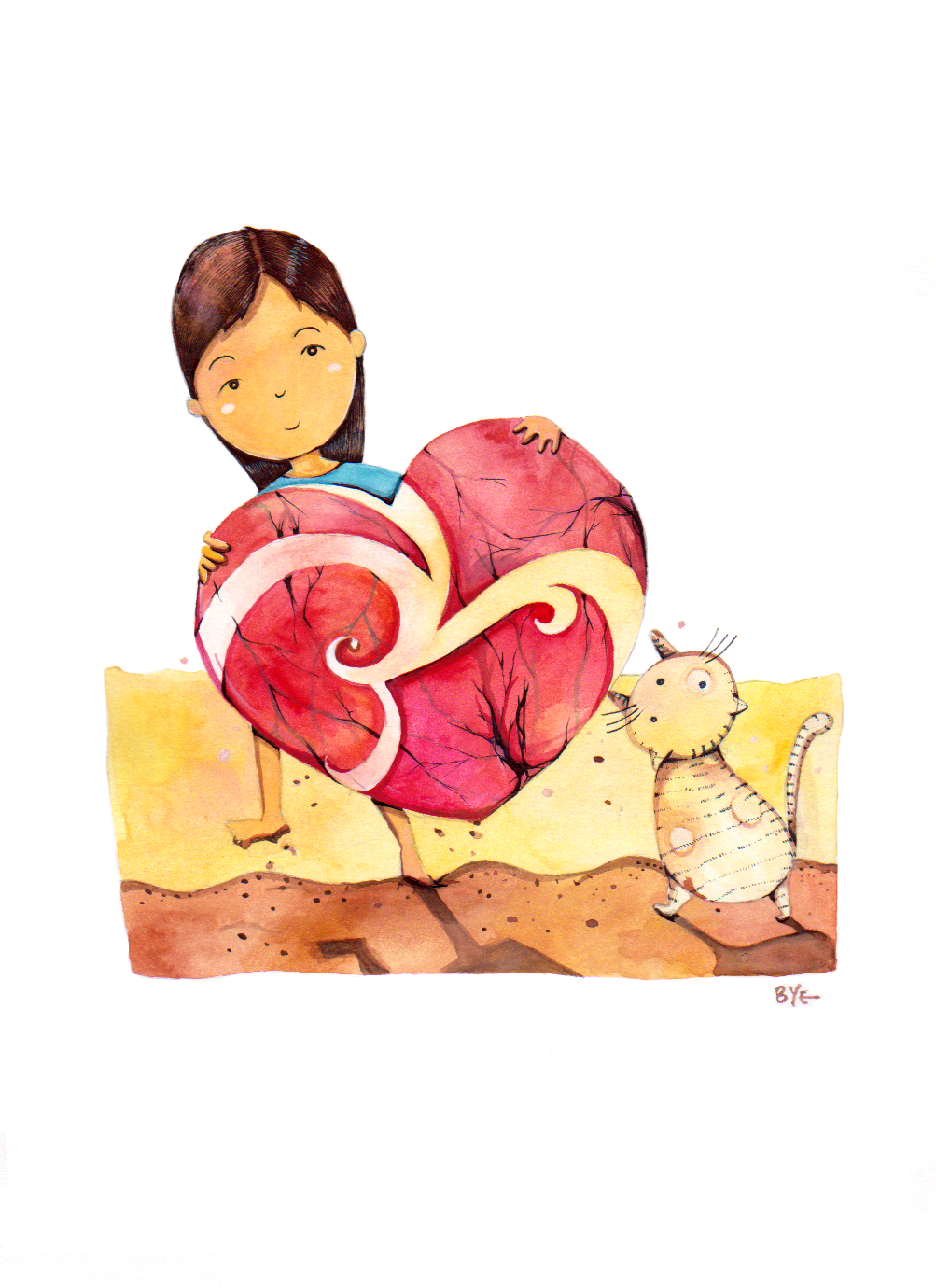 Broken Heart - Cartoon (1003x1380), Png Download