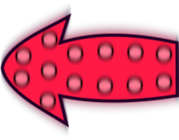 Arrow Pointing Left Vector Clip Art - Circle (600x470), Png Download