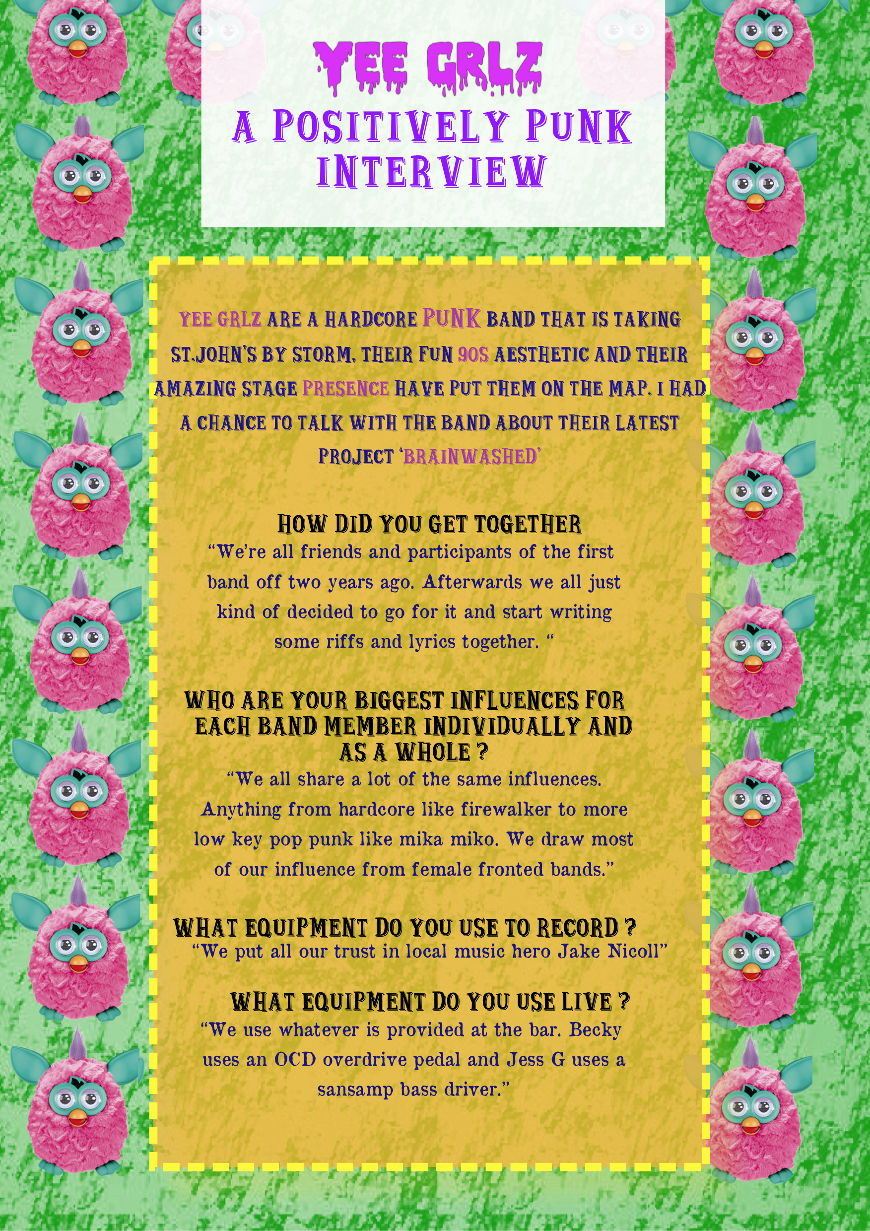 A Positively Punk Interview (1753x2480), Png Download