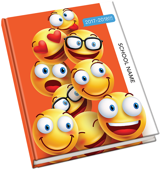 Emoji Yearbook Cover (600x600), Png Download