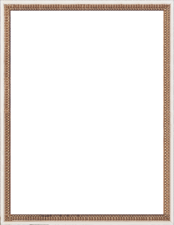 1129 Small - Simple Gold Png Border (600x776), Png Download