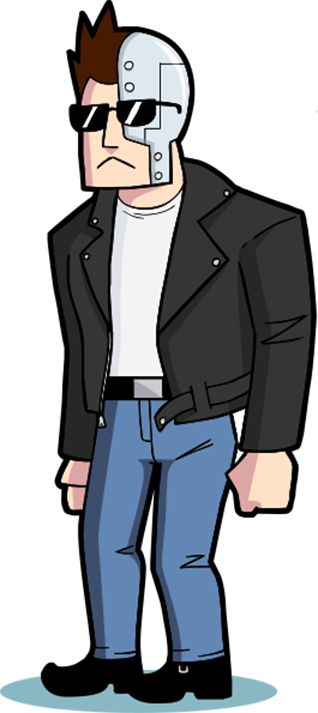 Char-terroriser - Terroriser Cartoon (318x713), Png Download