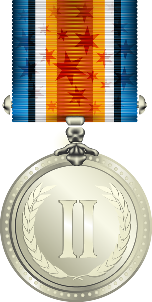 Medal And Order Vector [преобразованный] - Silver Medal (516x1024), Png Download