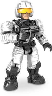 Halo Micro Action Figures Series 4 Unsc Pilot - Halo Mega Bloks Unsc Pilot (500x500), Png Download