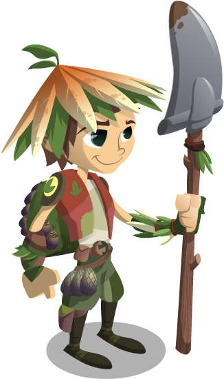 Lunakin Gardener - Cartoon (802x583), Png Download