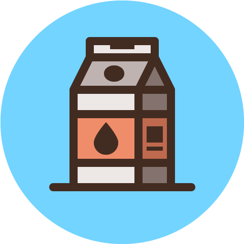 Milk Box Icon - Milk Illustration Icon (586x568), Png Download