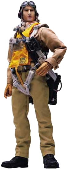 Ww2 Pilot Png (400x560), Png Download