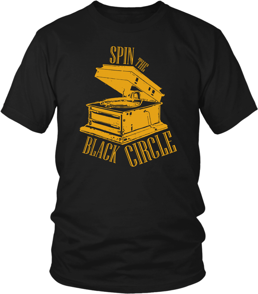 Spin The Black Circle, Pro Vinyl Grunge T Shirt - Larry Bernandez T Shirt (1024x1024), Png Download