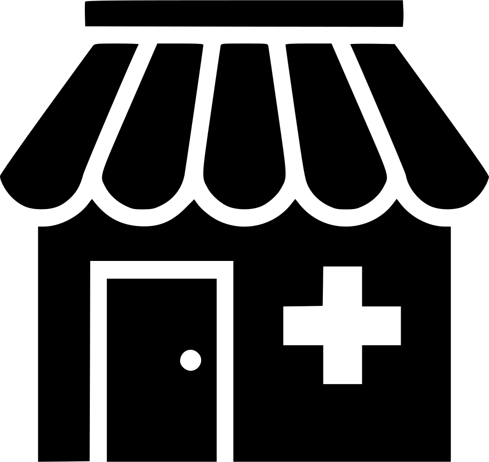 Pharmacy Clinic Hospital Drug Store Medical Comments - Medical Store Icon Png (980x926), Png Download