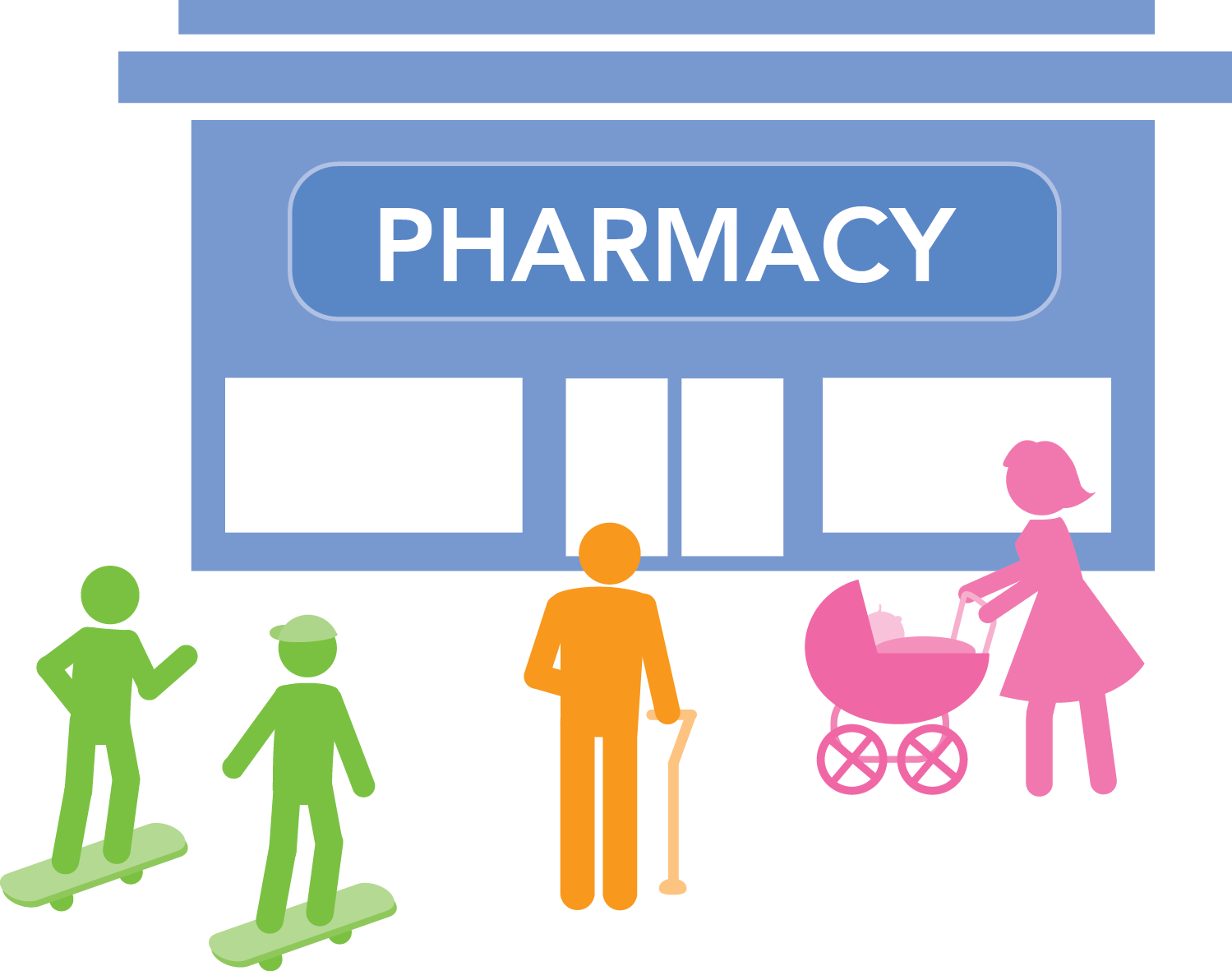 Vector Black And White Library Pharmacies Something - Retail Pharmacy Pharmacy Clip Art (1499x1181), Png Download