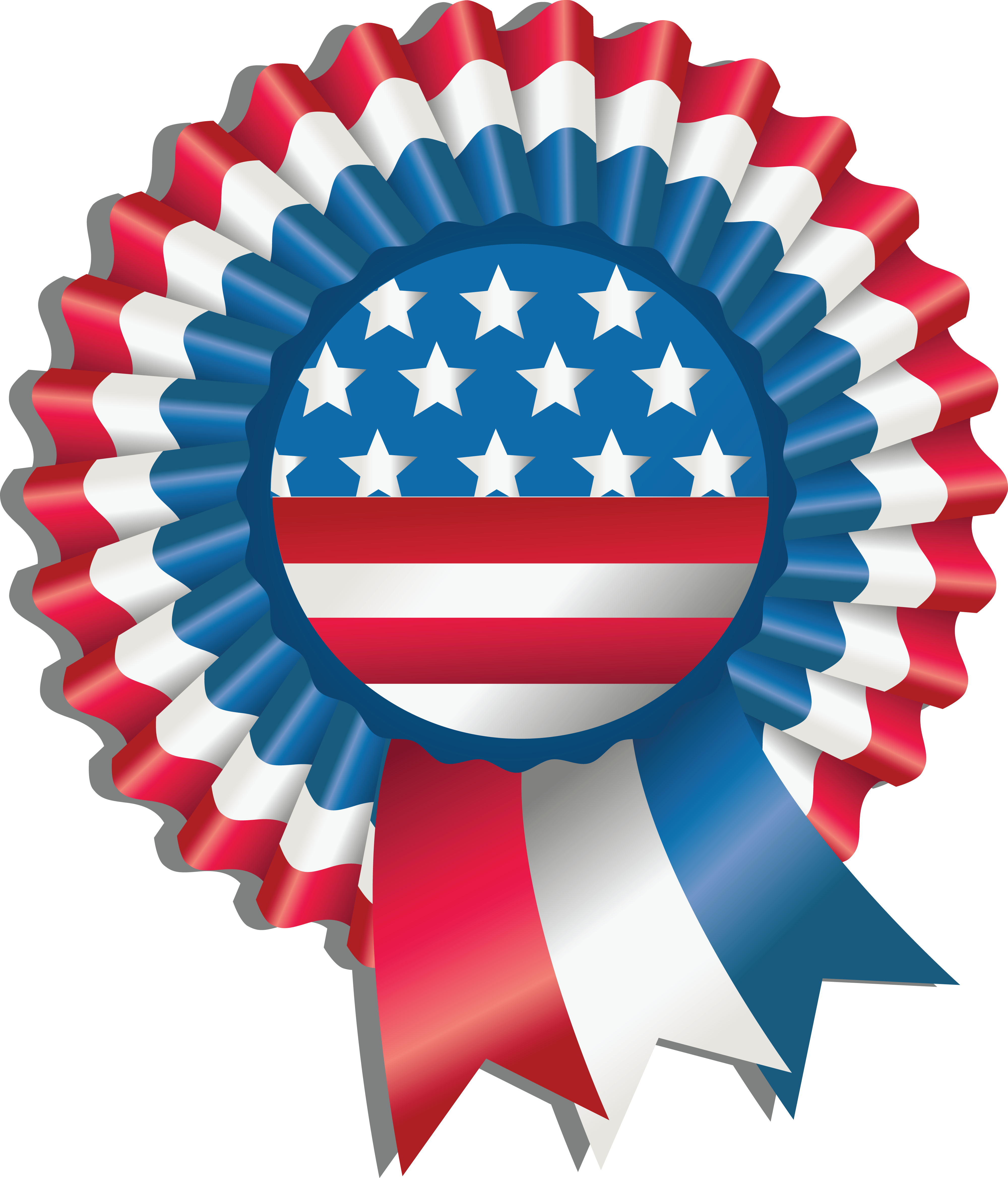 Free Clipart Of A Fourth Of July Award Ribbon - Green Award Ribbon Png (4000x4676), Png Download