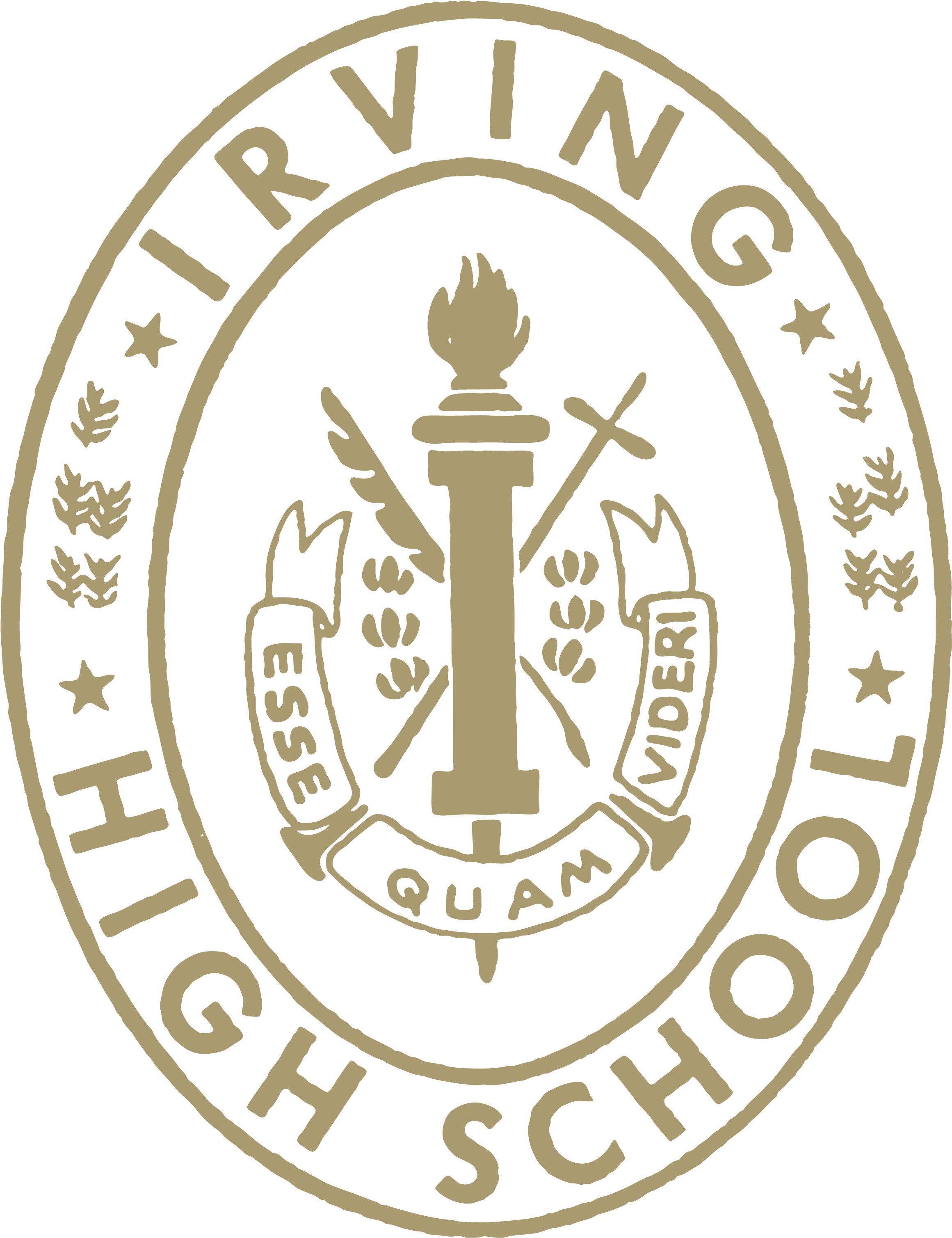 High School Logos - Irving High School Logo (2550x3300), Png Download
