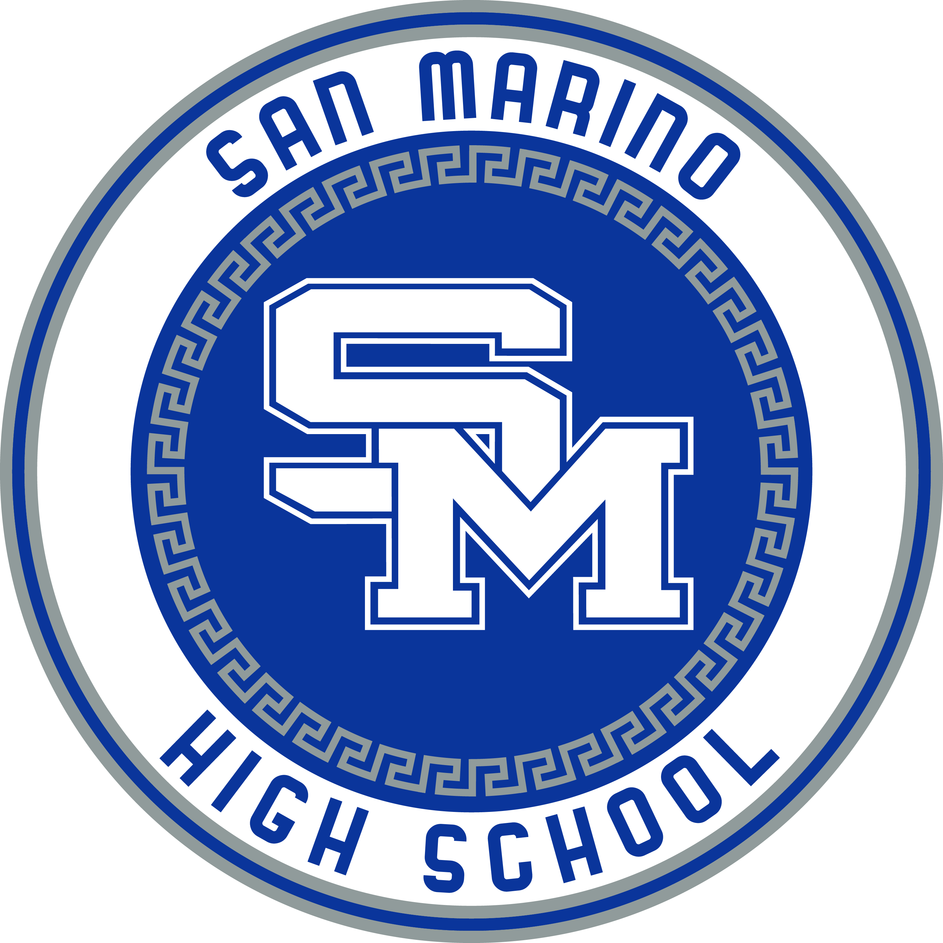 Background Image - San Marino High School Logo (3000x3000), Png Download