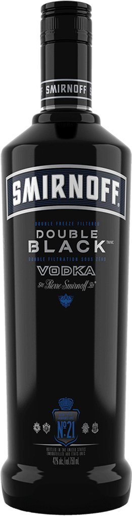 Smirnoff Vodka Bottle Png - Smirnoff Double Black Vodka Price (265x1024), Png Download