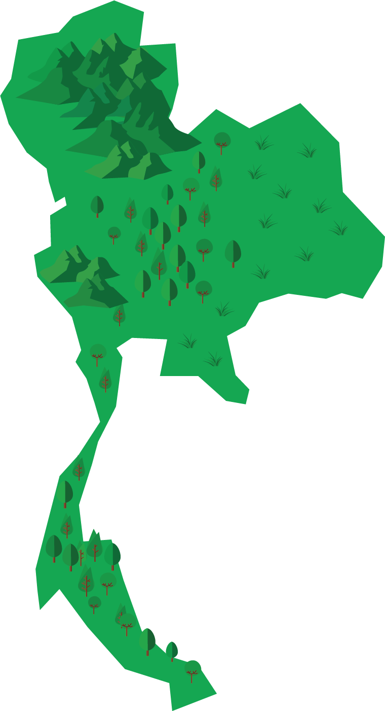 Thailand - Thailand Map Vector Png (760x1401), Png Download