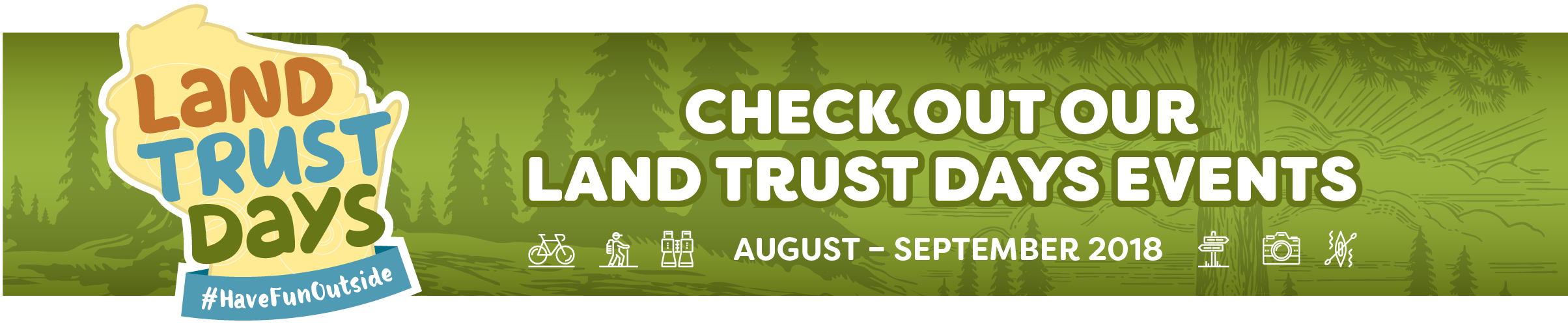 Land Trust Days Banner Image - Banner (2408x508), Png Download