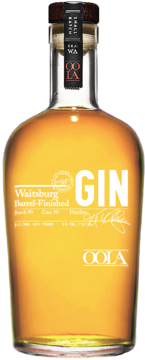 Oola Barrel Finished Gin - Waitsburg Bourbon Whiskey 750ml (1000x1375), Png Download