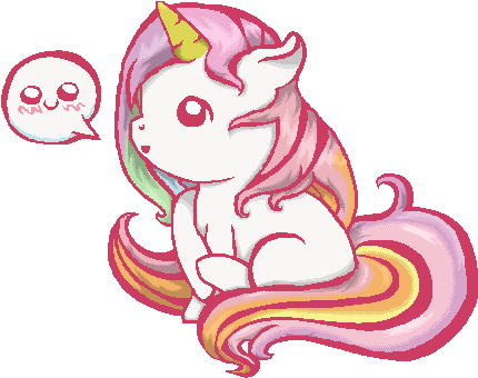 Kawaii Unicorn - Cutest Unicorn Pics Ever (452x367), Png Download