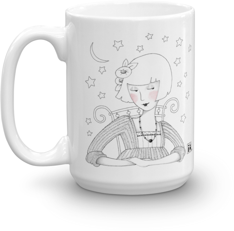 Late Night With Seth Meyers 15 Oz White Ceramic Mug (600x600), Png Download