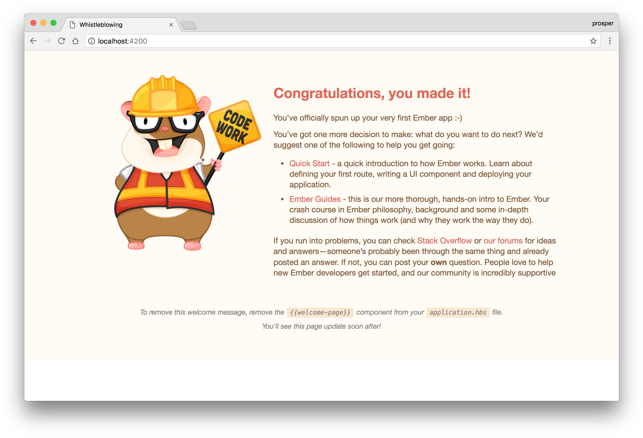 Default Page - Ember.js (2596x1770), Png Download