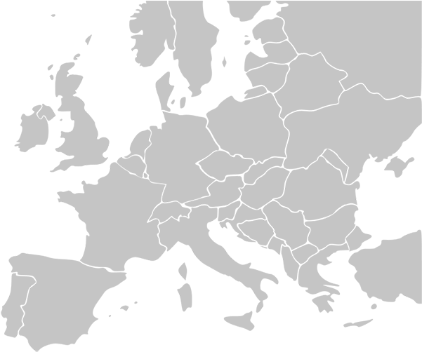Europe - Europe Map White Png (650x501), Png Download