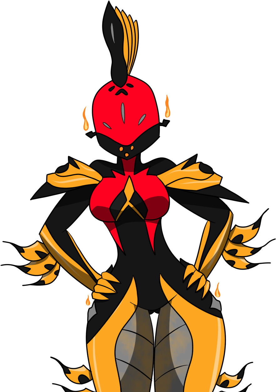 Tumblr Ozbi5gojf31ww33fbo1 1280 - Warframe Ember Vermillion Fanart (1000x1300), Png Download