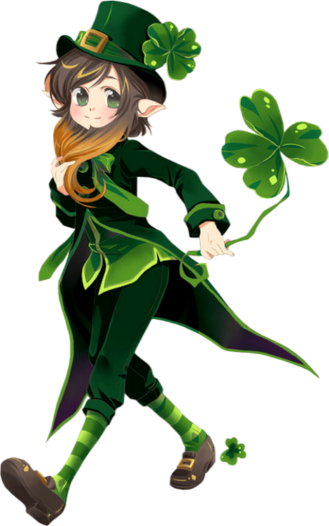 Dessin St Patrick Manga (470x750), Png Download