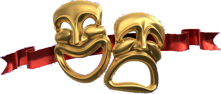Comedy Tragedy Masks Png - Ibsen On Crack: A Play Of Some Ungodly Duration (not (800x435), Png Download