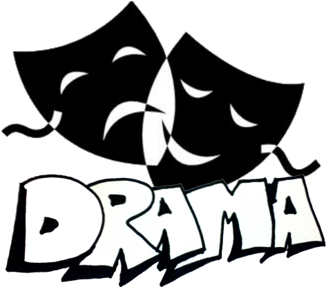 Drama Mask Png Download - Mask Arts For Drama (500x421), Png Download