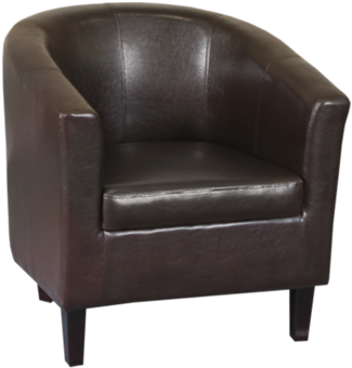 Tub Chair Modern Living Room In High Resistible Pu - Chair (350x350), Png Download