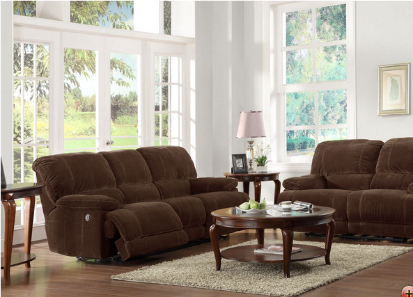 Sullivan Living Room Group - Homelegance Sullivan Power Double Reclining Sofa (700x700), Png Download