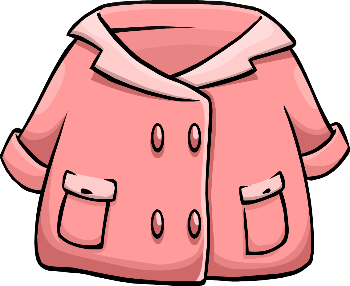 Pink Duffle Coat - Club Penguin Duffle Coat (1136x930), Png Download