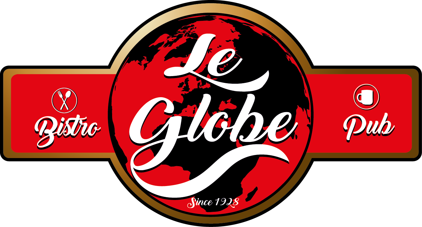 Logo Le Globe - World Globe Black And White (1359x731), Png Download