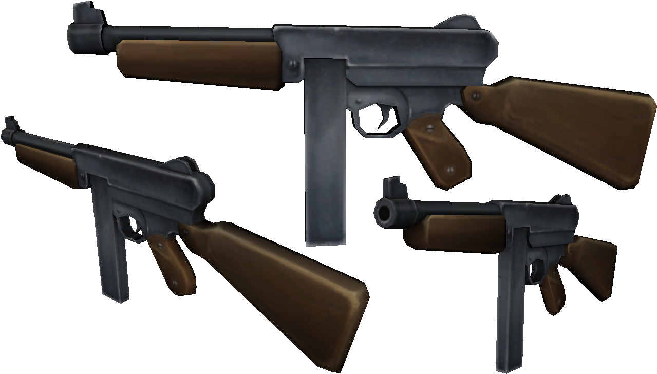 Royal Sub-machine Gun - Firearm (1738x751), Png Download