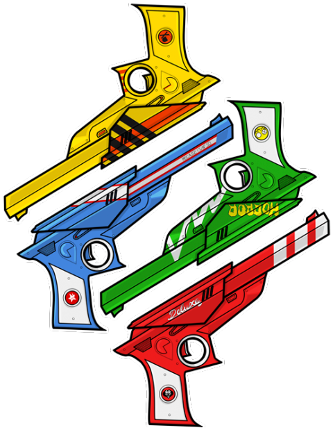 Uploading Some New Stickers To Ye Ol' Redsphere - Handgun (500x627), Png Download