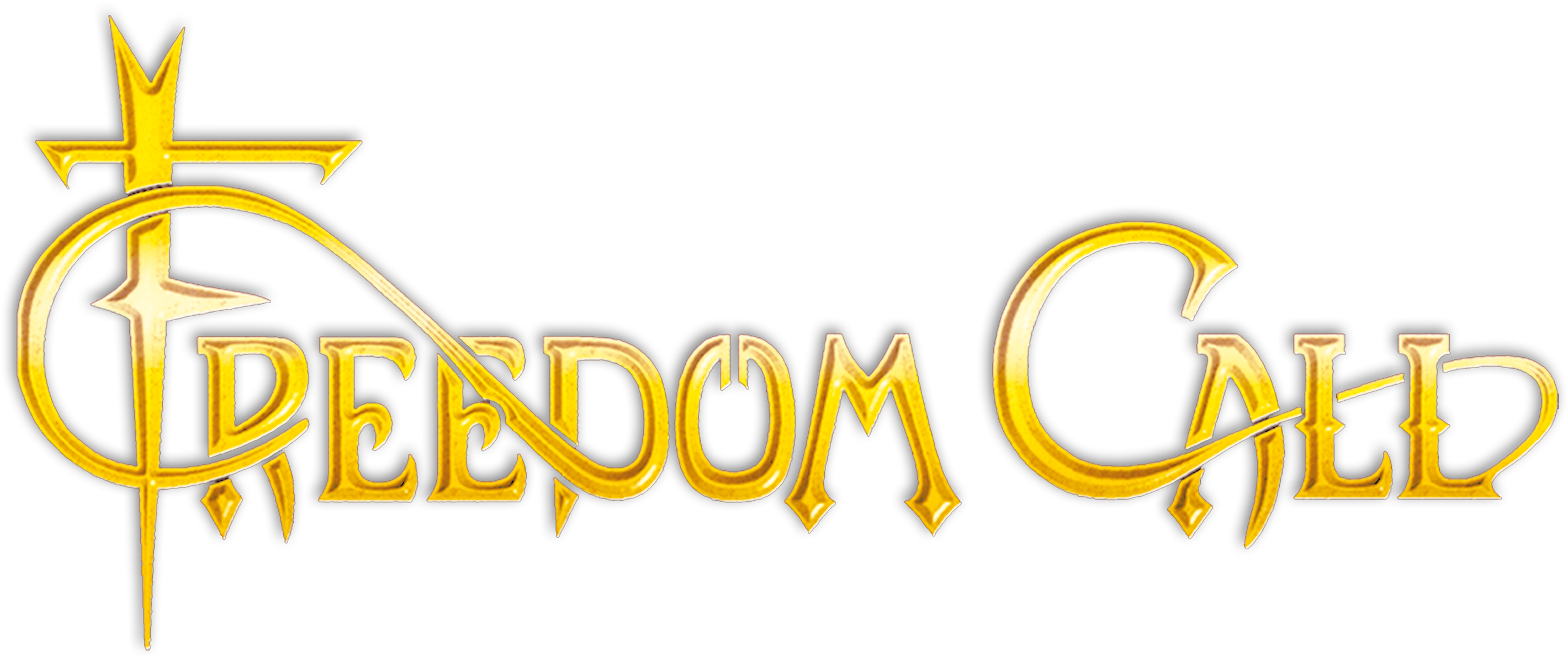 Freedomcall Logo Gold Schwarz - Freedom Call - Live Invasion (2-cd) (2877x1222), Png Download