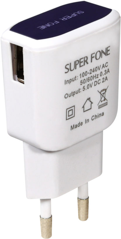 Smart Charger Blue - Battery Charger (900x900), Png Download