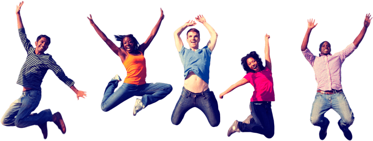 The Big Bounce America Is 10,000 Square Feet Of Full-on - Adults Jumping Png (800x299), Png Download