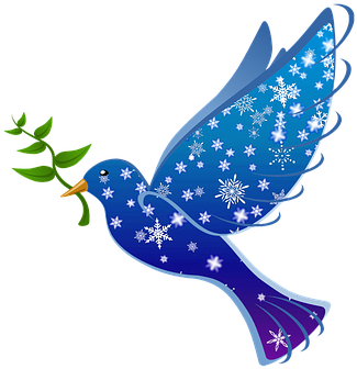 Dove Clipart Freedom - World Peace Day 2018 (358x340), Png Download