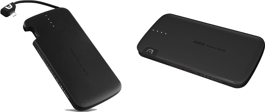 External Battery And Car Chargers - Anker Battery Png (1100x480), Png Download