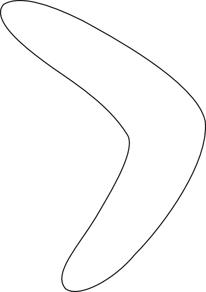Simple Boomerang Pattern2 Svg Clip Arts 420 X 595 Px (420x595), Png Download