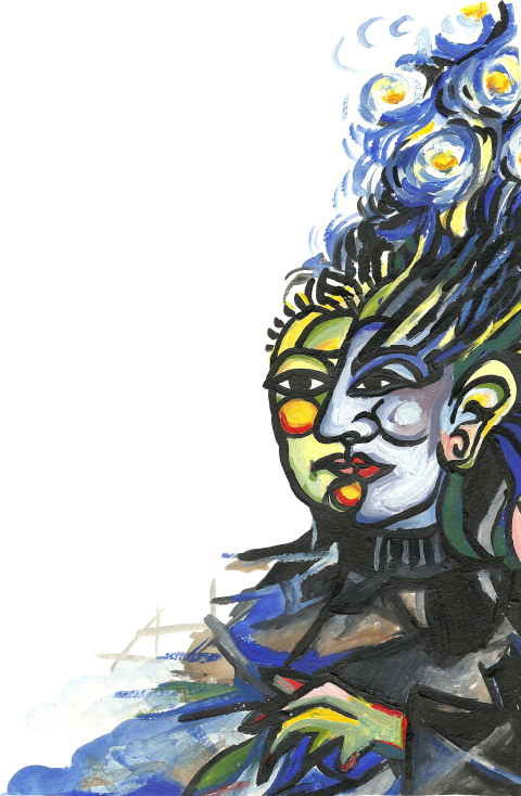 Eva Strauss Turtleneck - Illustration (480x734), Png Download