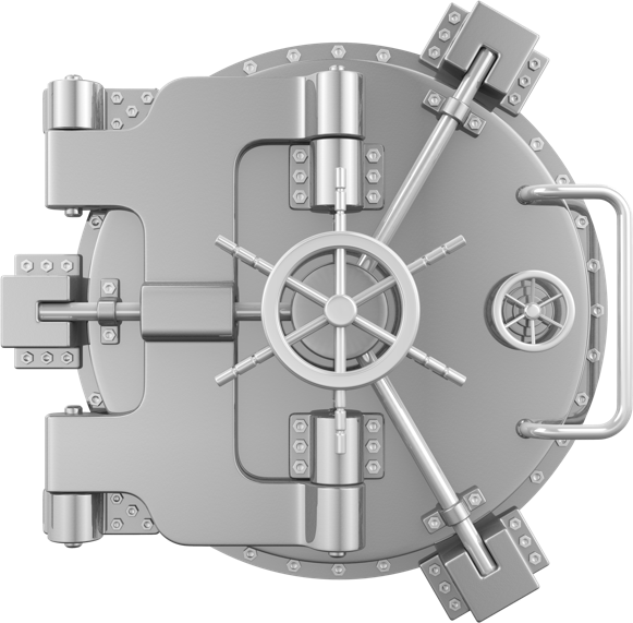 Safe - Bank Vault (581x571), Png Download