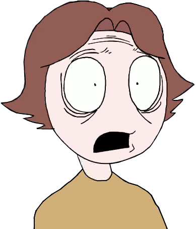 Gollum Looks Terrifying - Cartoon (424x463), Png Download