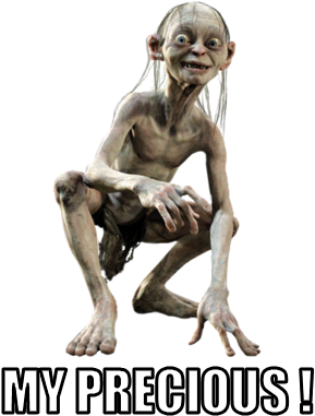 Gollum - Lord Of The Rings - The Two Towers - Movie Poster (326x423), Png Download