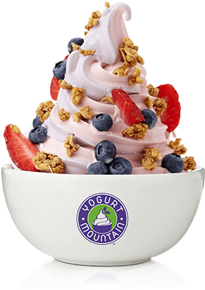 Yogurt Mountain - Berry (304x436), Png Download
