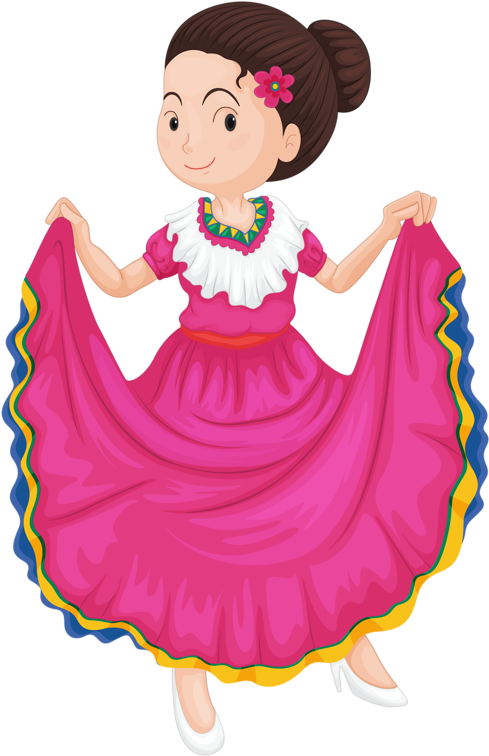 Girl Dancing Clipart (549x800), Png Download