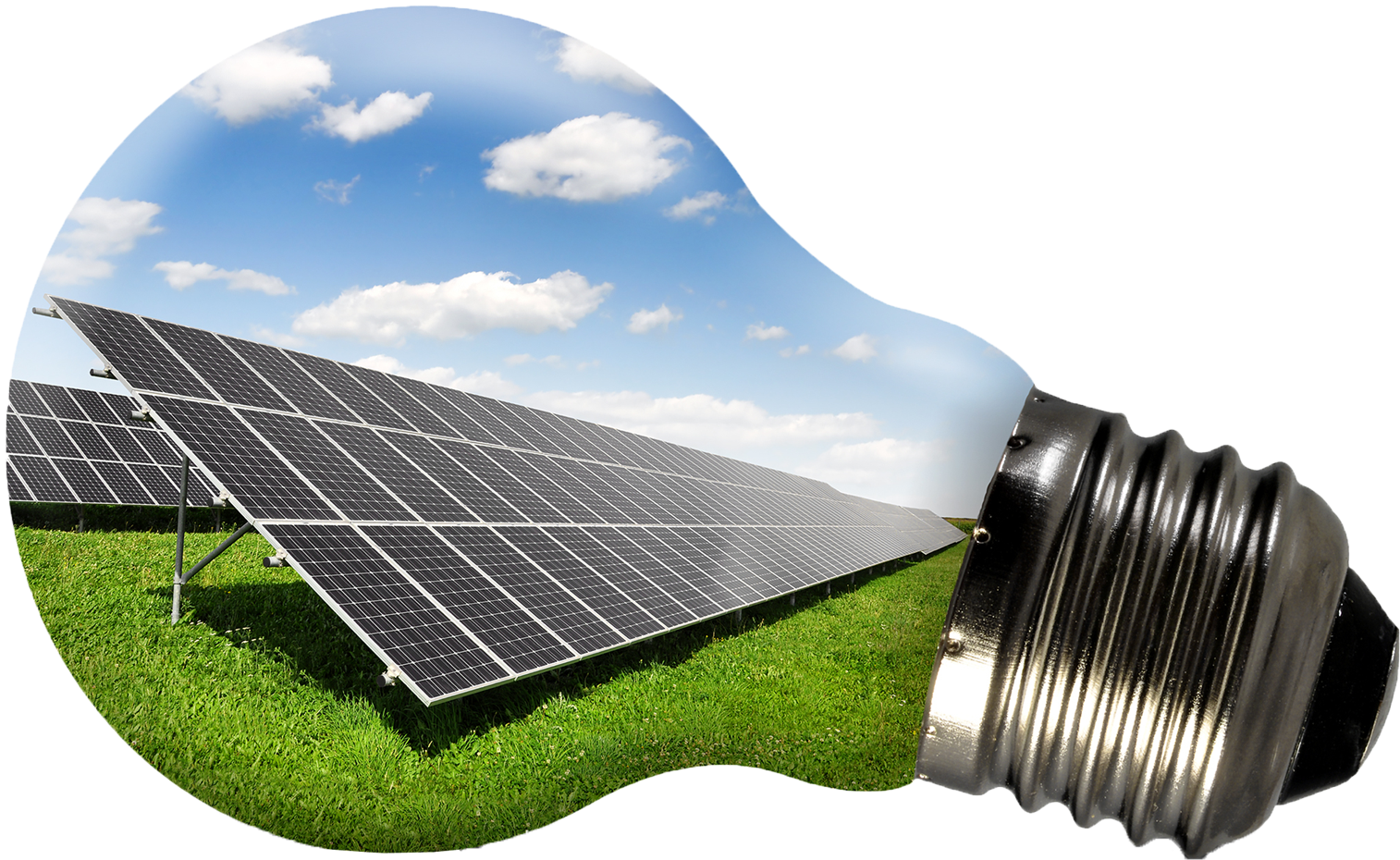 Energy Transparent Solar - Solar Panels In A Bulb (1568x1000), Png Download